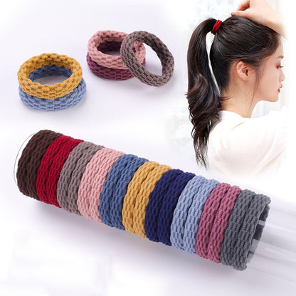 10PCS Women Girls Simple Basic Elastic Hair Bands Ties Scrunchie Ponytail Holder Rubber Bands Fashion Headband Hair Accessories