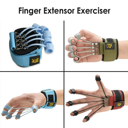 Hand Gripper Finger Expander Exercise Hand Grip Wrist Strength Trainer Finger Exerciser Resistance Bands Fitness Muscle Training
