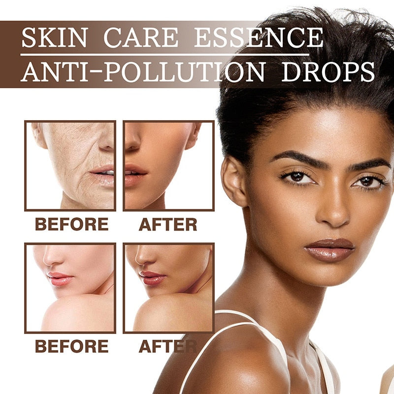 Self Tanning Serum Fake Tan Peptide Cream Dark Drops Face Body Bronze Skin Sunbeds Outdoor Sunburn Skin Repair For Fine Lines