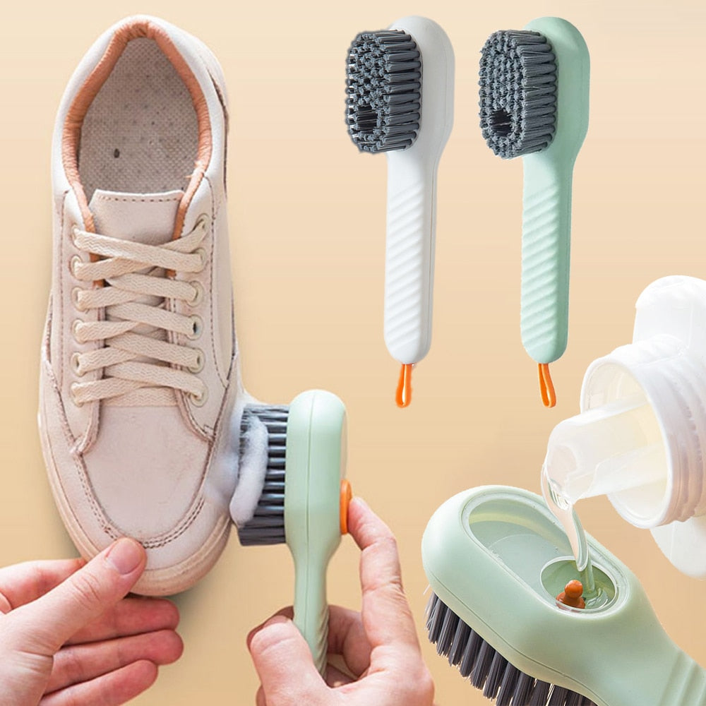 Shoe Brushes With Soap Dispenser